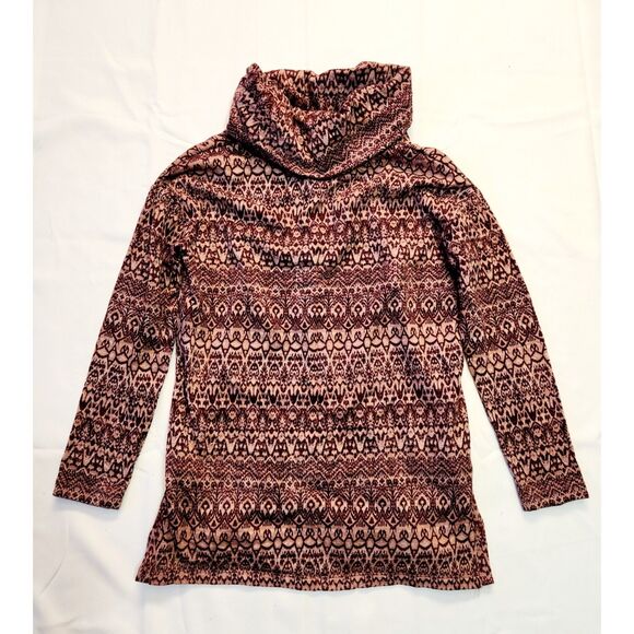 St. John’s Bay Size S Mauve Pink Cowl Neck Sweater Tunic Long Sleeve - Picture 4 of 4